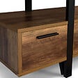 ID MARKET - Meuble TV 113 cm AUSTRIA avec tiroirs bois pieds épingle - vignette