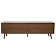 OVIALA - Meuble TV 1 porte rectangulaire L160 cm marron - Jena - vignette
