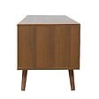 OVIALA - Meuble TV 1 porte rectangulaire L160 cm marron - Jena - vignette