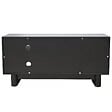 OVIALA - Meuble TV rectangulaire 1 porte L120 cm noir - Octave - vignette