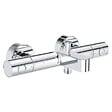 GROHE - Mitigeur bain douche Precision Get avec douchette 3jets Vitalio Smartactive 130 Cube et flexible 200cm - vignette