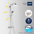 GROHE - VITALIO JOY SYSTEM 310 Colonne de douche thermostatique, Douchette 3 jets, Chrome (26400001) - vignette