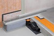 SCHLUTER - Caniveau à sortie horizontale pour douche à l'italienne KERDI LINE F 40 - Longueur: 700 mm - vignette