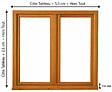 GD MENUISERIES - fenetre Bois 2 Vantaux H105 x L80 cm , tapees iso 120 cm (1 de 1,9m, 1 de 2,28m), poignee - vignette