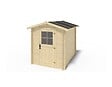 ALTANKA - Abri de jardin en bois - 4.75m2 - 1.9x2.5m - Ep. 28mm - Couleur: naturel - DOM594 - vignette