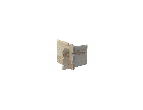 ALTANKA - Abri de jardin en bois - 4.75m2 - 1.9x2.5m - Ep. 28mm - Couleur: naturel - DOM594 - large