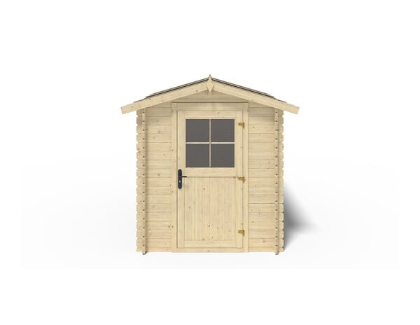 ALTANKA - Abri de jardin en bois - 4.75m2 - 1.9x2.5m - Ep. 28mm - Couleur: naturel - DOM594 - large