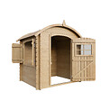 TIMBELA - Timbela M505-1 Maison en bois pour enfants SANS PLANCHER - 112x146xH145cm/1.1m2 - vignette