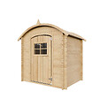 TIMBELA - Timbela M505-1 Maison en bois pour enfants SANS PLANCHER - 112x146xH145cm/1.1m2 - vignette
