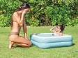 INTEX - Piscine gonflable carrée Bleu - Intex - vignette