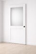 GD MENUISERIES - Porte Coulissante Athena Blanc H204 x L93 cm, serrure condamnation - vignette