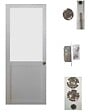 GD MENUISERIES - Porte Coulissante Athena Blanc H204 x L93 cm, serrure condamnation - vignette
