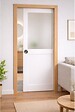 GD MENUISERIES - Porte Coulissante Athena Blanc H204 x L73 cm, Galandage, kit finition (coquille et tire doigt) - vignette