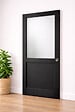 GD MENUISERIES - Porte Coulissante Athena Noir H204 x L93 cm, Coquilles - vignette