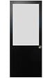 GD MENUISERIES - Porte Coulissante Athena Noir H204 x L93 cm, Coquilles - vignette