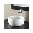 PLANETE BAIN - Vasque à poser forme bol en porcelaine blanche - vignette