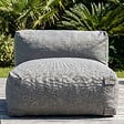OVIALA - Fauteuil de jardin pour canapé modulable gris - Mixi - vignette