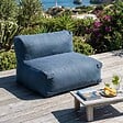 OVIALA - Fauteuil de jardin pour canapé modulable bleu pacific - Mixi - vignette