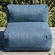 OVIALA - Fauteuil de jardin pour canapé modulable bleu pacific - Mixi - vignette