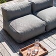 OVIALA - Salon de jardin modulable 2 places gris - Mixi - vignette