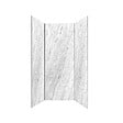AURLANE - Pack 3 Panneaux Muraux Pierre Artic Storm 80(x2)+120x210cm + Profilés Chrome - STONE'IT - vignette