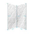 AURLANE - Pack 2 Panneaux Muraux Pierre Artic Storm 100x210cm + Profilés Chrome - STONE'IT - vignette