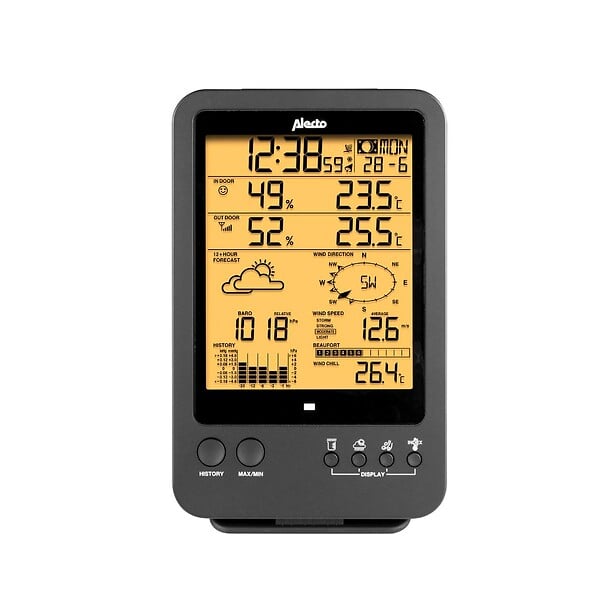 NEDIS - station météo professionnelle avec capteur blanc/noir - WS-4700 - large