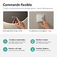 EMKE - EMKE Miroir de salle de bain LED rond diamètre 60 cm, Anti-buée, Rétro-éclairage sans cadre, Interrupteur Tactile, 3 Couleurs de Lumière - vignette
