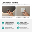 EMKE - EMKE Miroir de salle de bain LED rond diamètre 60 cm, Rétro-éclairage sans cadre, Interrupteur Tactile, 3 Couleurs de Lumière - vignette