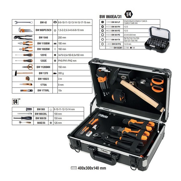 BETA - valise de maintenance 82 outils - 020526001 - large