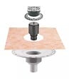 SCHLUTER - Kit complet pour évacuation sortie verticale avec siphon intégré et grille DESIGN 1 CLASSIC KERDI DRAIN - DN50 - grille inox avec vis - vignette