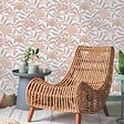 LUTECE - Papier peint vinyle sur support intissé capetown, fleuri terracotta - vignette