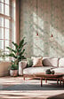 AS CREATION - Papier vinyle sur support intisse palm leave vert blanc - vignette
