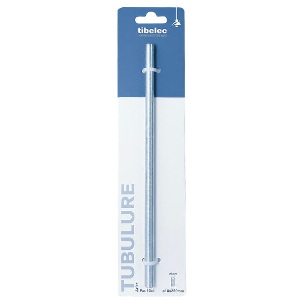 TIBELEC - Tubulure acier Longueur 25mm - large