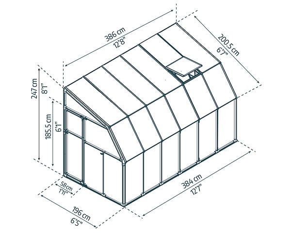 CANOPIA - Canopia Véranda Sun Room 2X4 Blanche - large
