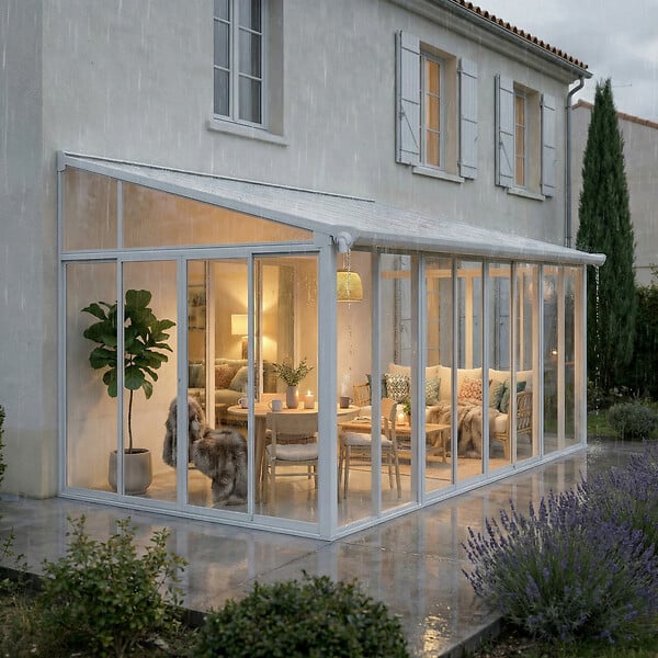 PALRAM - Canopia Véranda SanRemo 3X5,6 Blanche - large