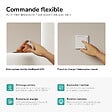 EMKE - EMKE Miroir LED Salle de Bain 50 x 70 cm,  Miroir LED avec Interrupteur Tactile,  Intensité réglable, Blanc Froid - vignette