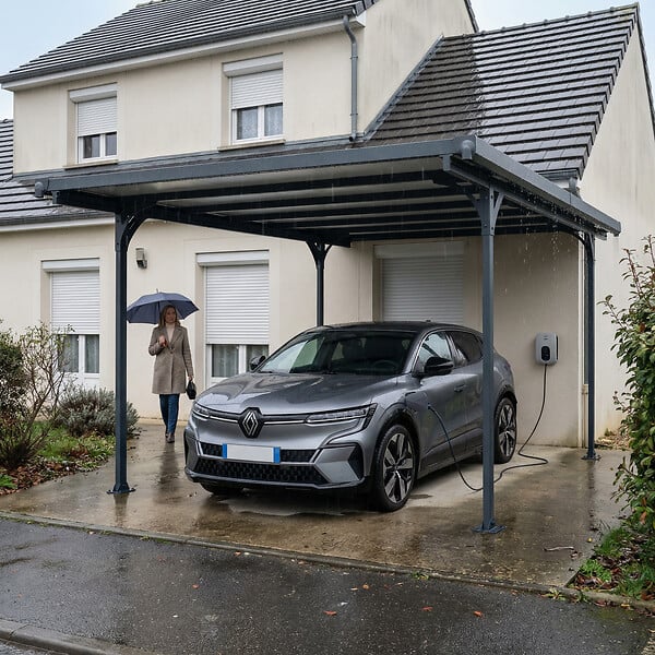 CANOPIA - Canopia Carport Verona 5,04 x 2,99 m Gris - large