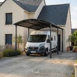 CANOPIA - Canopia Carport Camping-Car Alpine 6,49 x 3,52 m Gris - vignette
