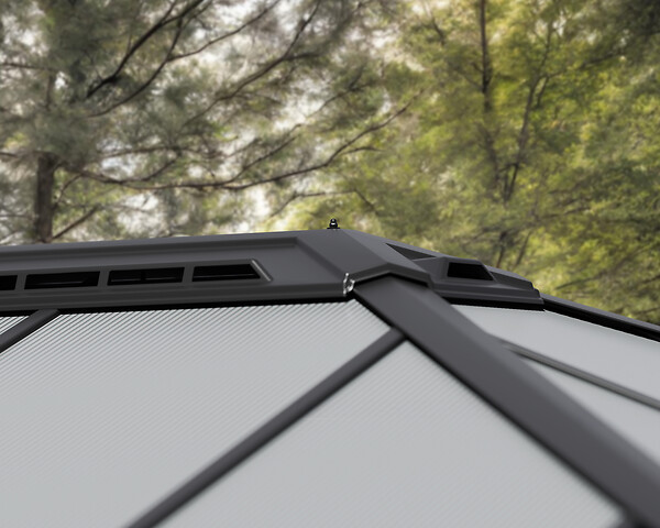 CANOPIA - CARPORT DOUBLE COLORADO 4,3x6 Gris - large