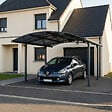 CANOPIA - Canopia Carport Arcadia 4,35 x 3,59 m Gris - vignette