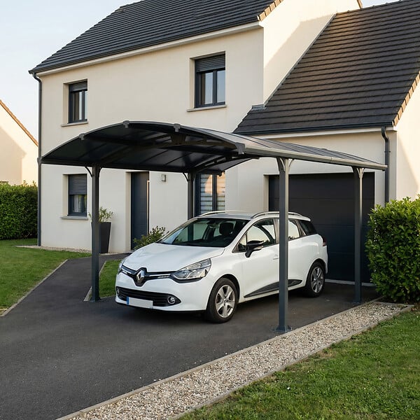 CANOPIA - Canopia Carport Arcadia 4,35 x 3,59 m Gris - large