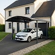 CANOPIA - Canopia Carport Arcadia 4,35 x 3,59 m Gris - vignette