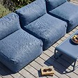 OVIALA - Salon de jardin modulable 3 places bleu pacific - Mixi - vignette