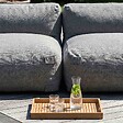 OVIALA - Salon de jardin modulable 3 places gris - Mixi - vignette