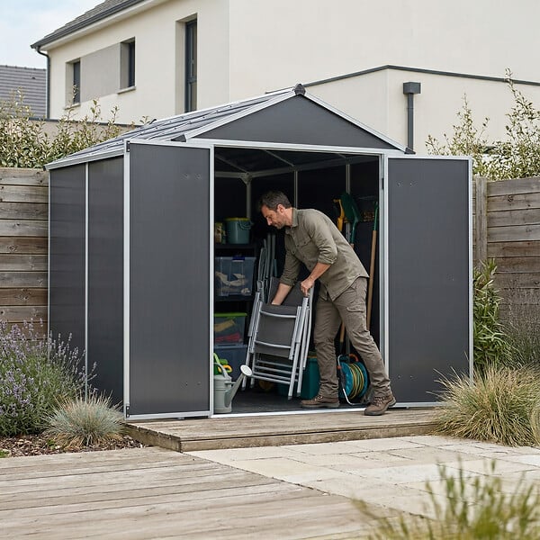 CANOPIA - Canopia Abri de jardin Rubicon 2,8m² Gris - large