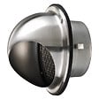 BLAUBERG - Grille ventilation murale ronde à capot inox brossé VMC extracteur ballon thermodynamique - Diamètre (mm): 160 - vignette