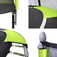 KANGUI - Trampoline jardin Ø 430 cm + filet + échelle - JUMPI 430 - Noir/Vert - vignette