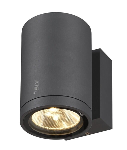 SLV - Applique extérieure SLV ENOLA ROUND, rond, anthracite, LED, 35W, 3000K/4000K, IP65 - Taille M - large