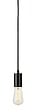 SLV - FITU E27 suspension, ronde, noire, max. 60W, câble nu de 5m - vignette